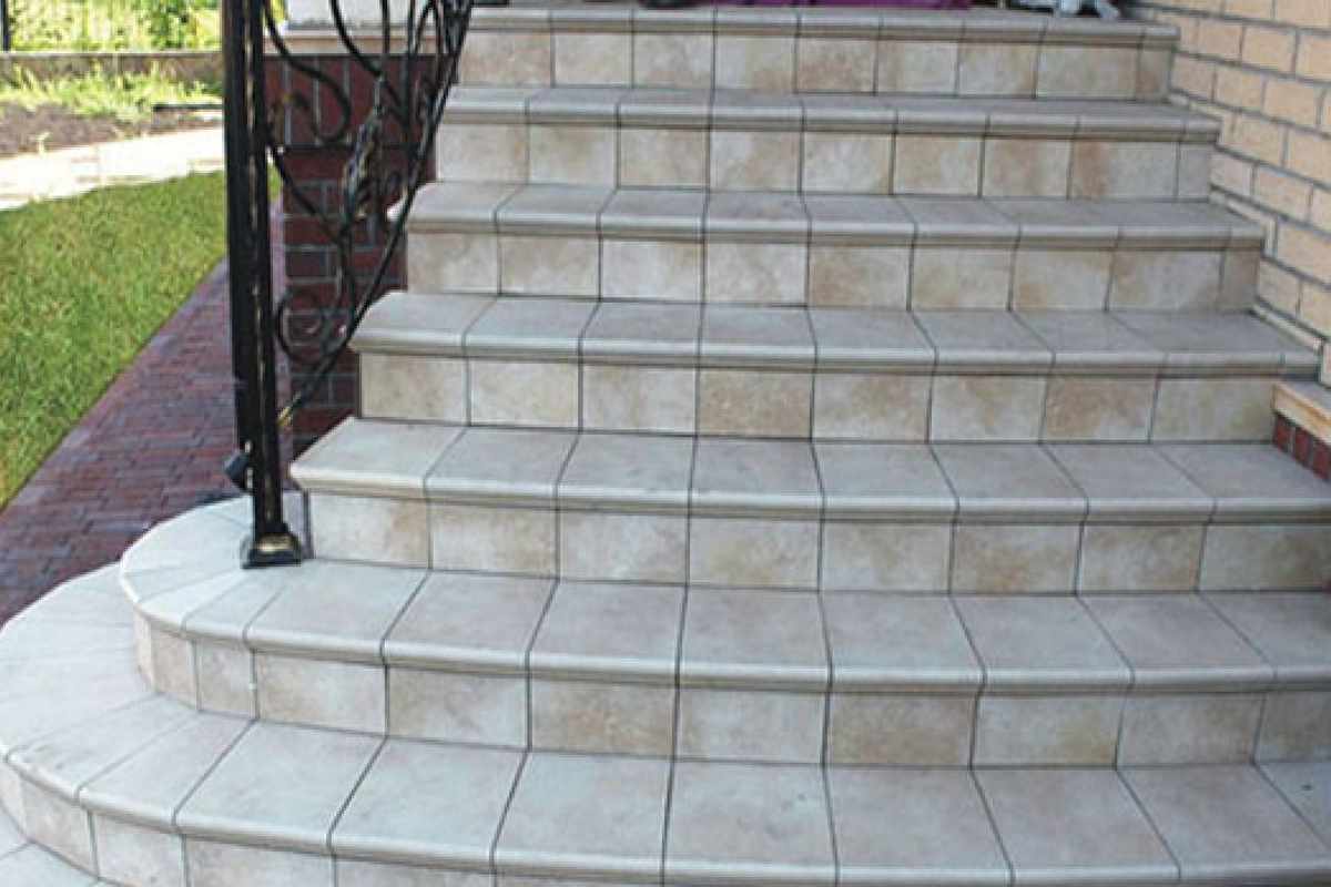 Stair tile installation