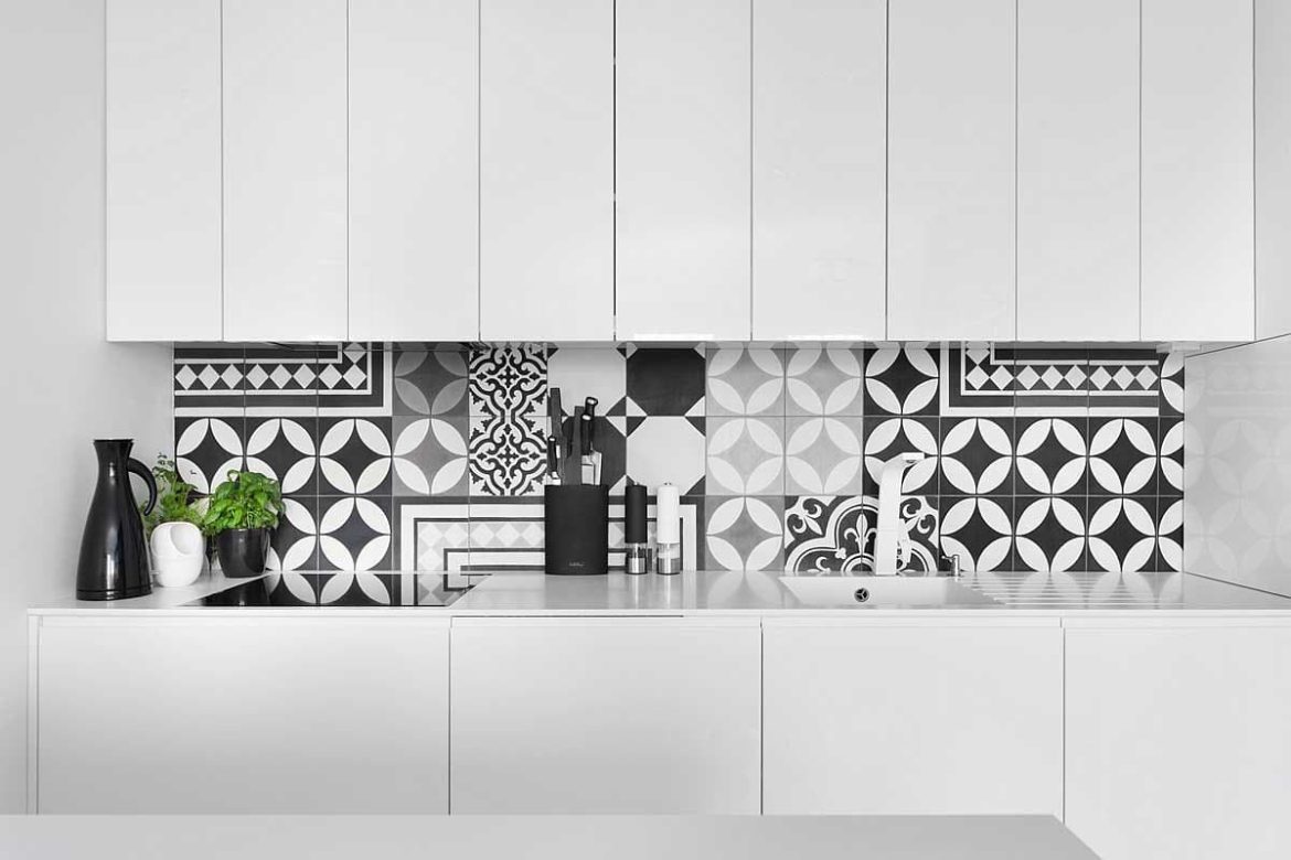 Ceramic Tiles Design 9×12 White for Breezy Kitchen